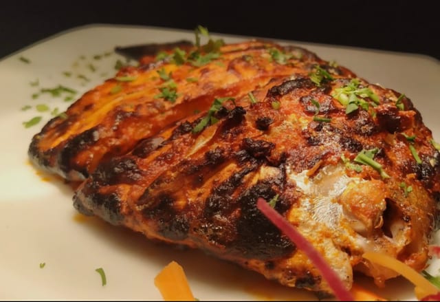 Tandoori Pampano Fish.